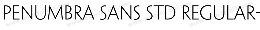 penumbra sans std regular字体转换